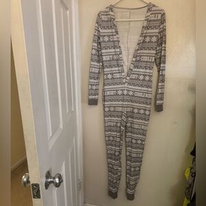 Gray Cuddle Buddy Onesie Pajamas